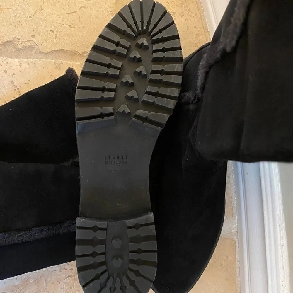Stuart Weitzman Black Suede Boot